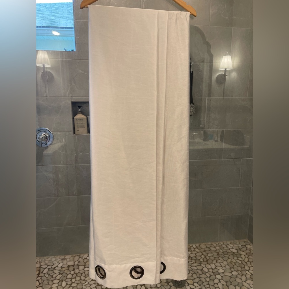 White 84x36 Drapes